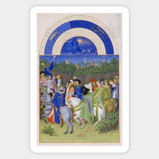 Les Très Riches Heures du duc de Berry 15th Century by Frères de Limbourg Sticker